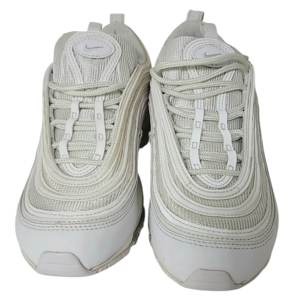 Nike Air Max 97 White Pure Platinum Silver Women’s Sz 8 Running Shoes 921733-100